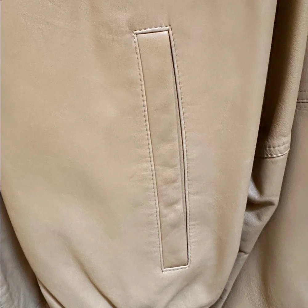 Bruno Magli Tan Leather Jacket - Picture 4 of 14